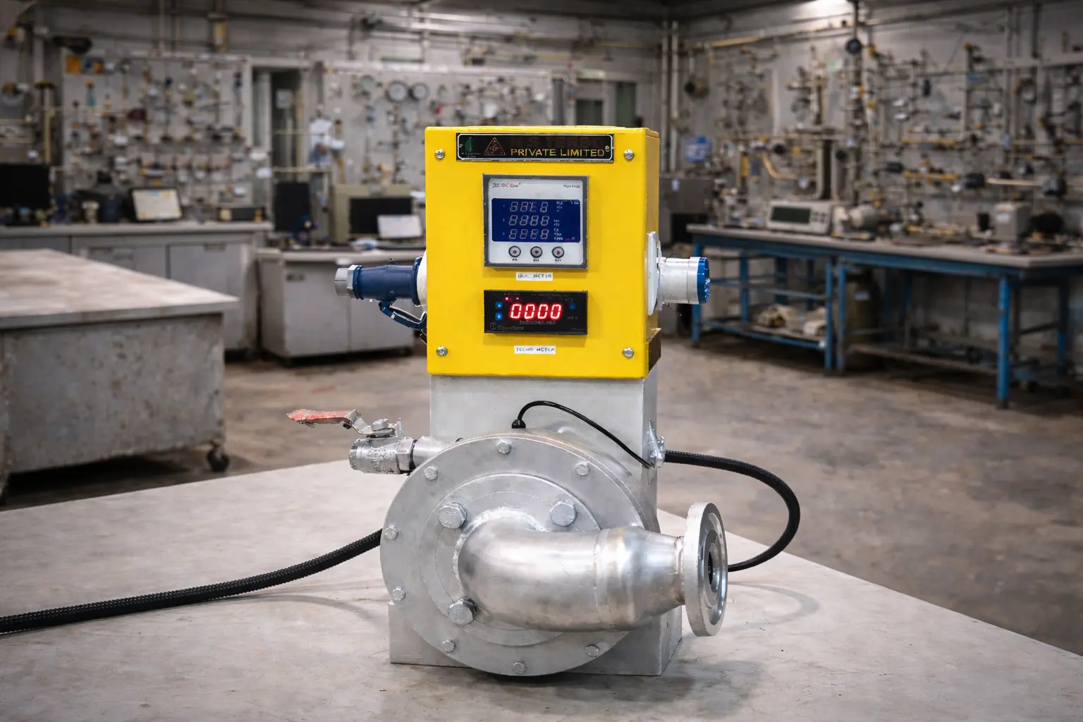 Micro steam turbine with digital control panel for small scale power generation testing, Micro Turbine for Research Institutes